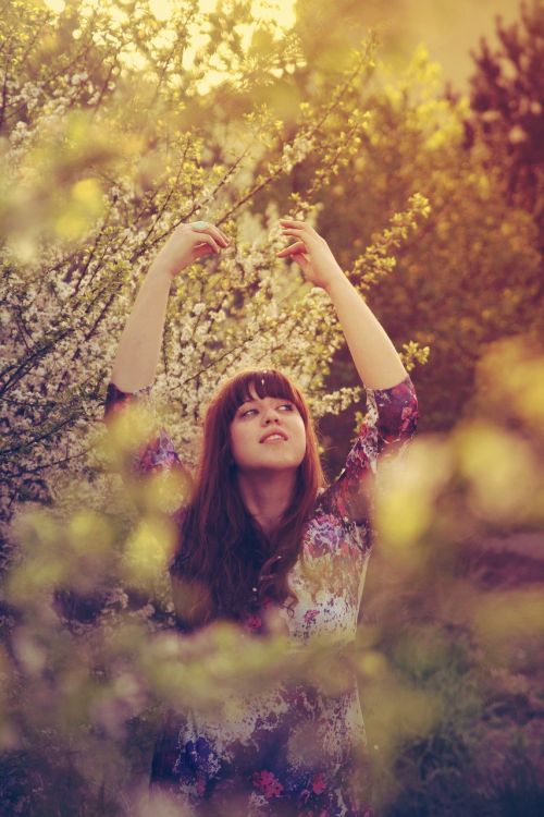 girl portrait spring