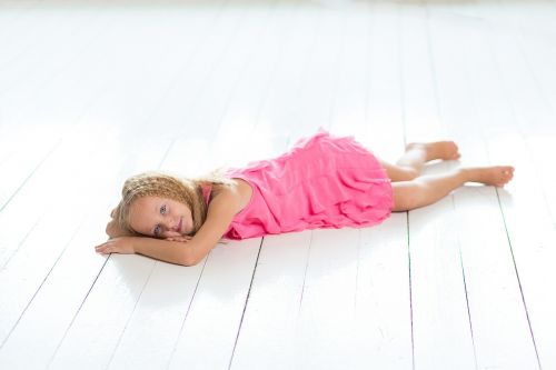 girl young resting