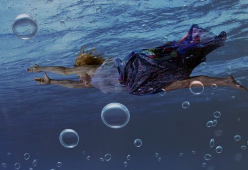 girl underwater mermaid
