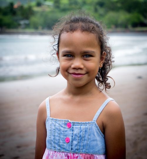 girl portrait french polynesia