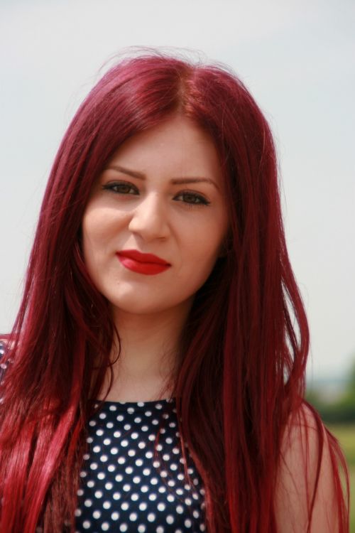 girl portrait red hair
