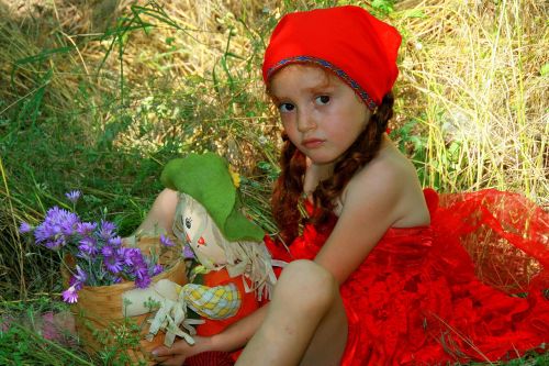 girl red little red riding hood