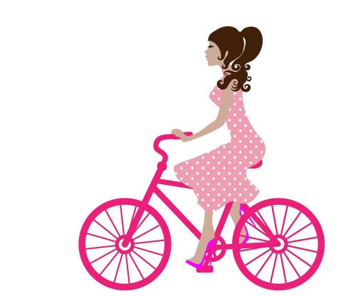 girl bike cycling