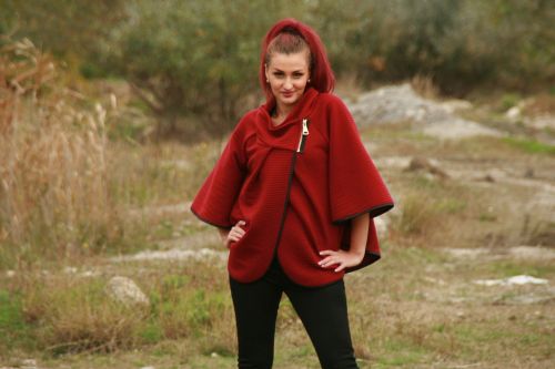 girl fashion red