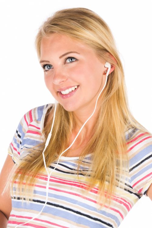 Girl Listening To Music