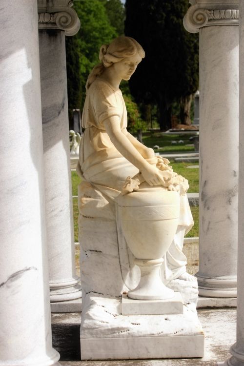Girl Statue Sitting 2