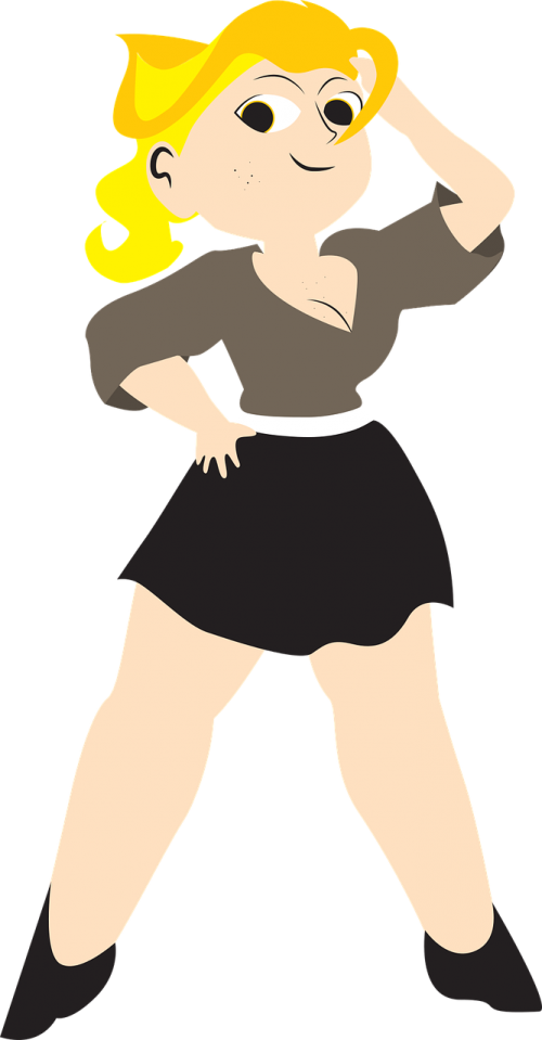 girl with yellow hair svg file thick girl