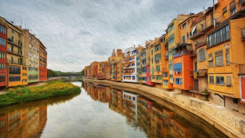 girona painting city colors