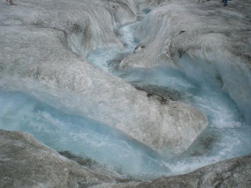 glacier water ice