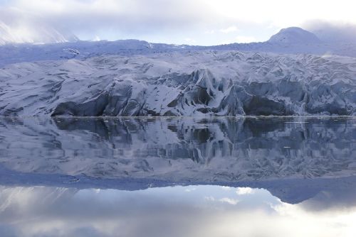 glacier ice snow