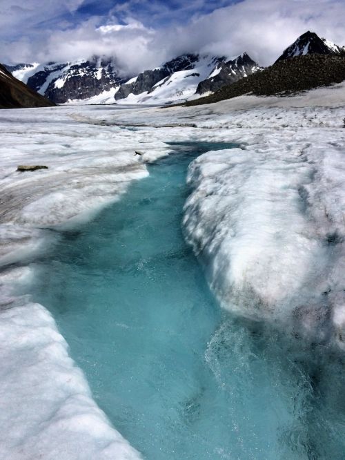 glacier river tranquil