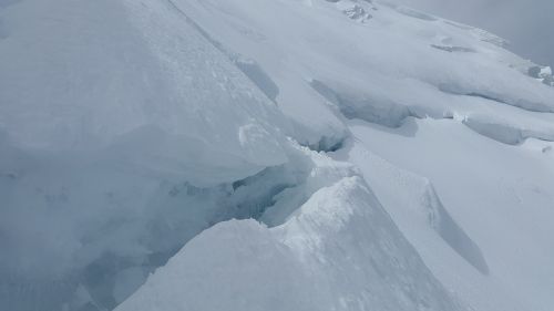 glacier crevasses seracs