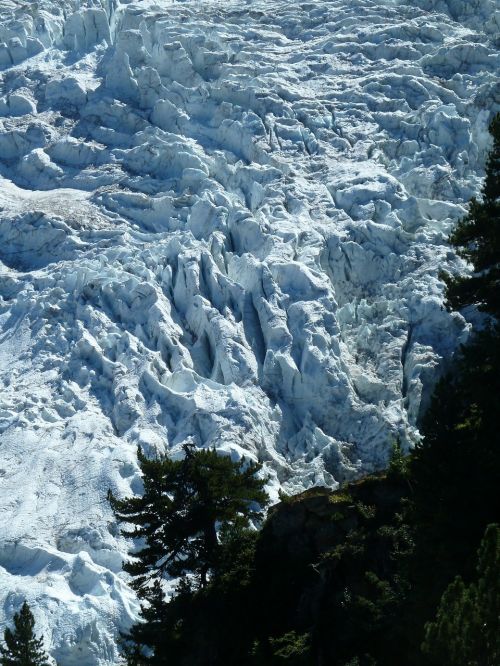 glacier mont blanc alps