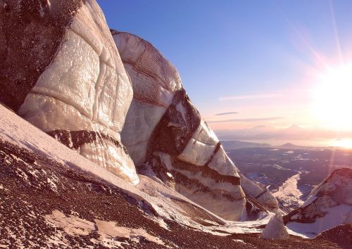 glacier winter snow