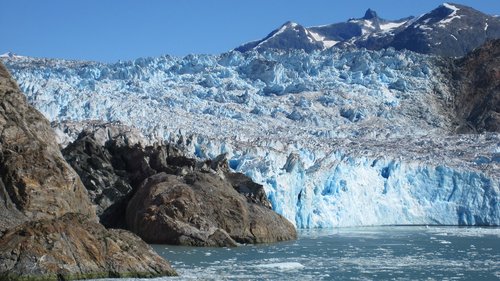 glacier  landscape  blue