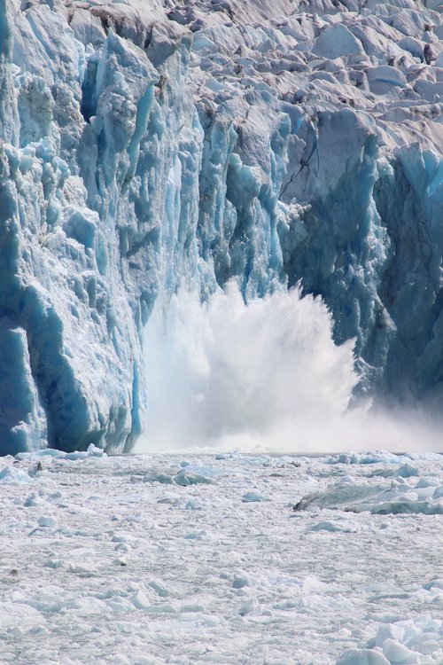 glacier  calving  water