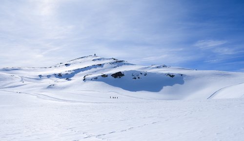 glacier  snow  landscape