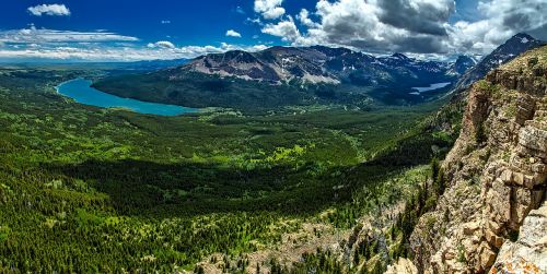 glacier national park montana panorama