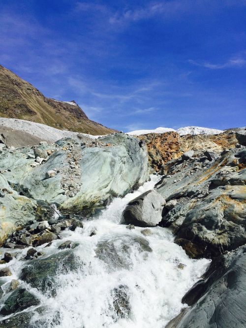 glacier stream zermatt valais
