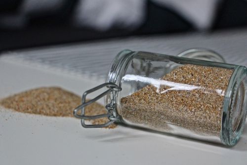 glass sand lid
