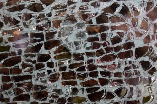 glass broken glass scherbenmeer