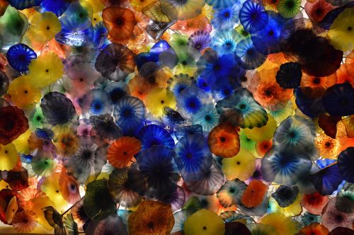 glass flowers colors