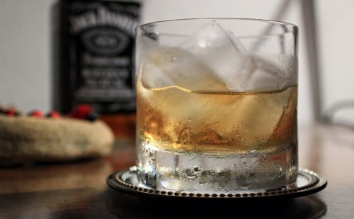 glass whiskey drink