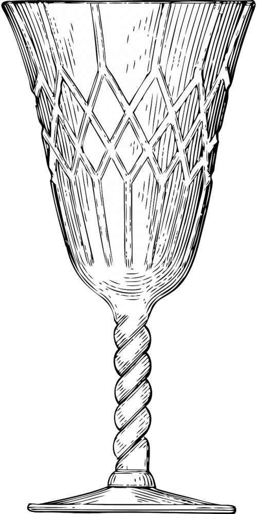 glass crystal goblet