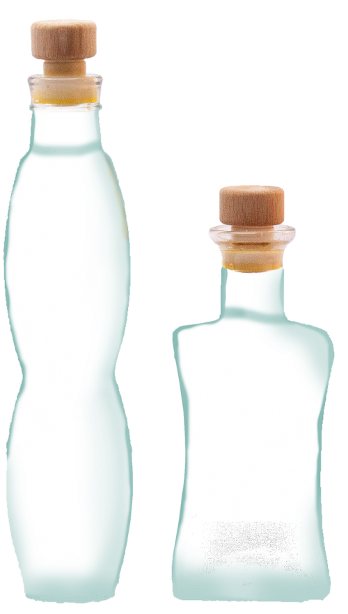 glass bottle transparent