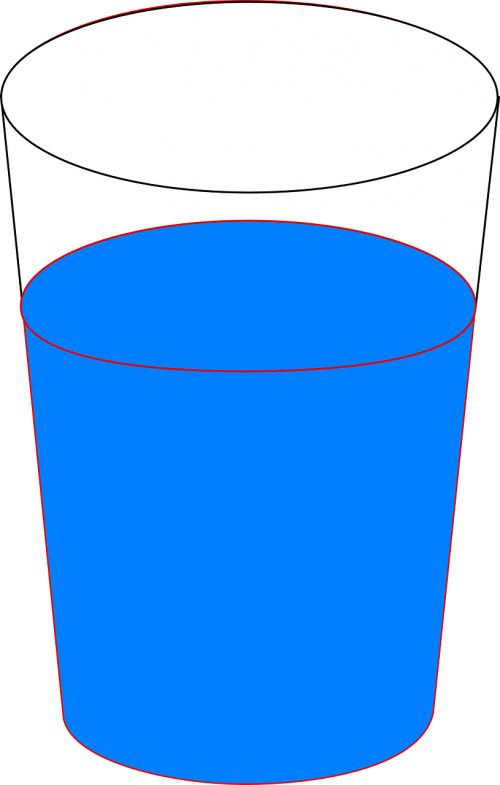 glass water full