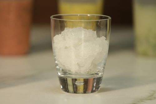 glass drink icee
