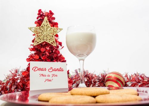 glass cookies santa