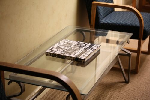 glass table office