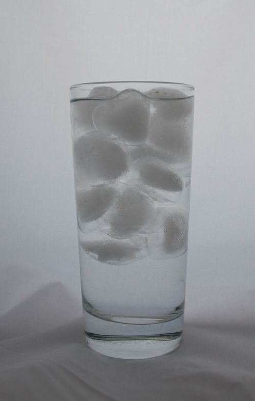 glass water ice