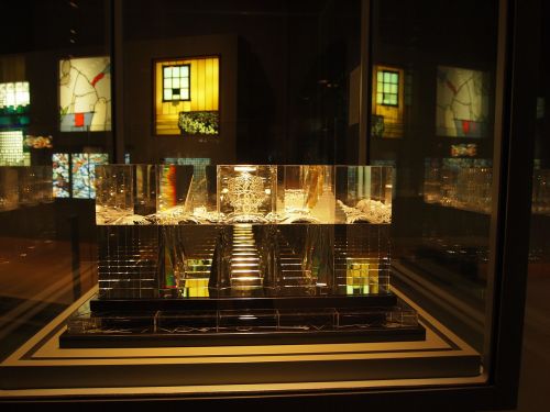 glass prisms glass sculpture