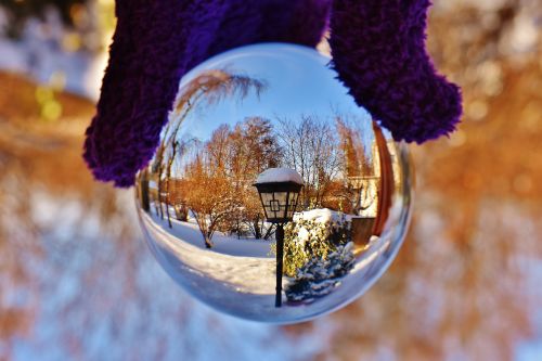 glass ball transparent lantern