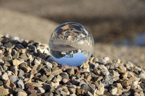 glass ball building stones