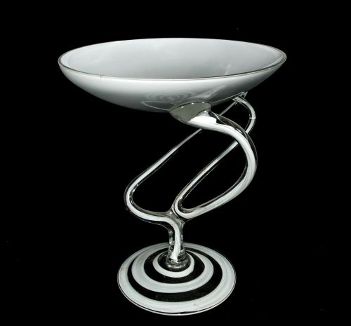 glass bowl decoration artfully swinging