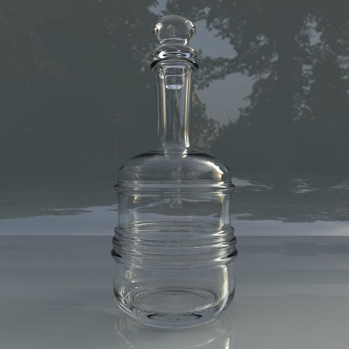 glass carafe for water bottle