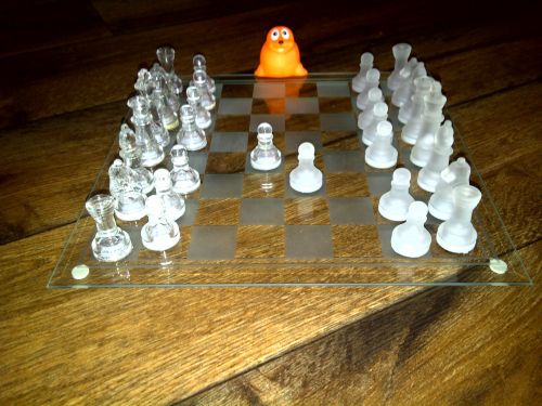 Glass Chess Toy Play