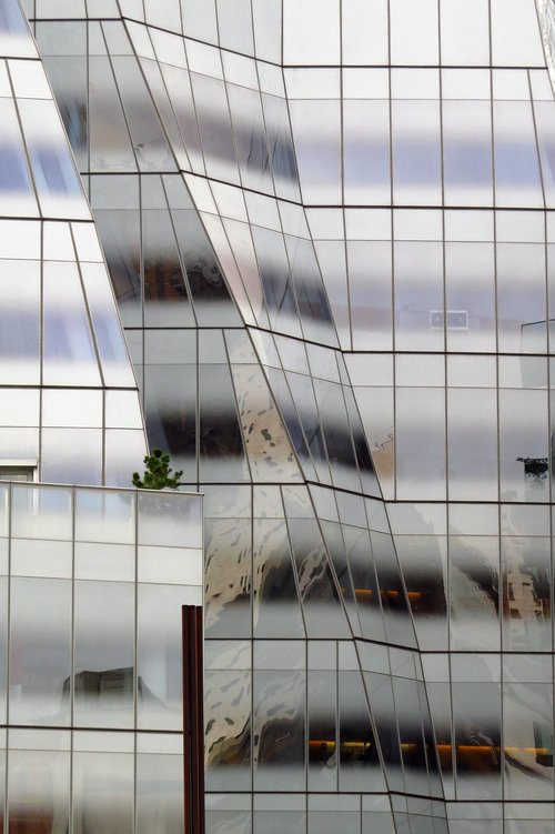 glass facade  architecture  modern