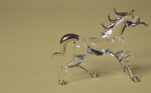 glass figurines figure horse