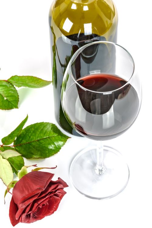 glass of wine rose wine