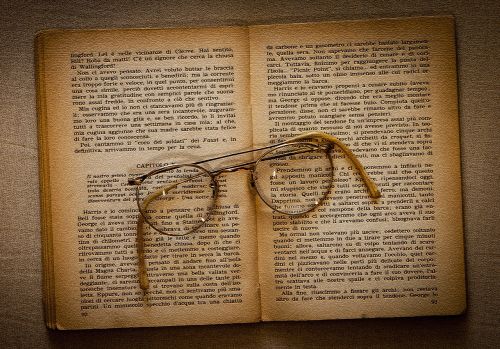 glasses book ancient