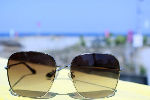 glasses summer beach