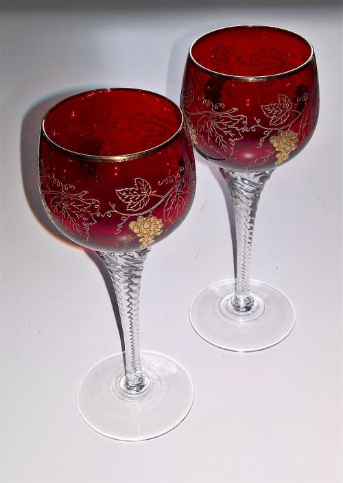 glasses drink red wine glasses