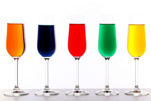 glasses color liquid