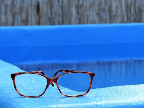 glasses pool summer