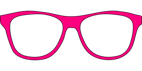 glasses circle pink