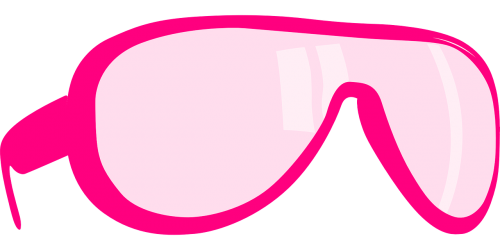 glasses pink rose